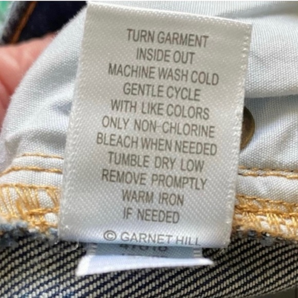 Garnet Hill Wide Leg High Waist Organic
Cotton Crop Denim Blue Jeans Size 29 - Picture 11 of 16